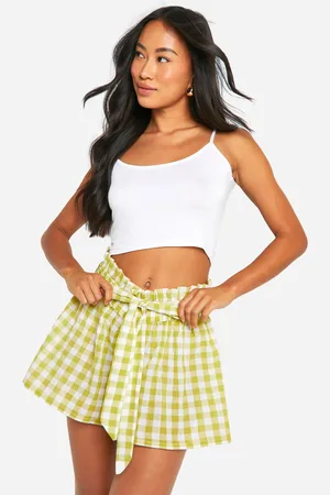 Boohoo Short Taille Haute À Imprimé Vichy