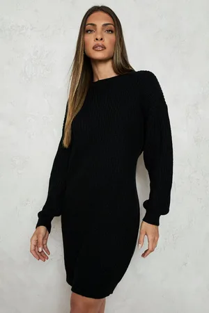 Boohoo Robe Pull À Col Ras,Du