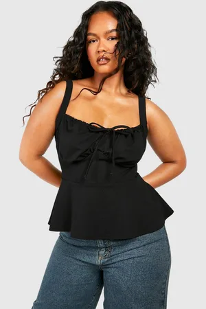 Boohoo Grande Taille,Corset Froncé