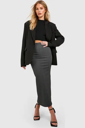 Boohoo Jupe Longue À Chevrons