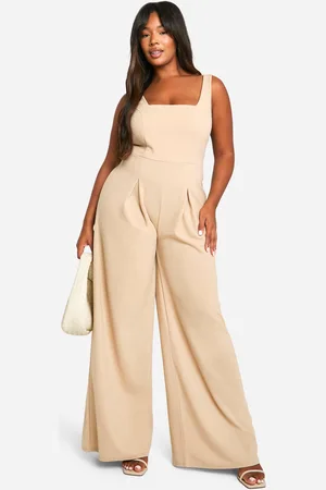 Boohoo Grande Taille,Combinaison Large À Coutures Apparentes