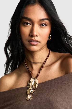 Boohoo Collier En Corde Et Métal
