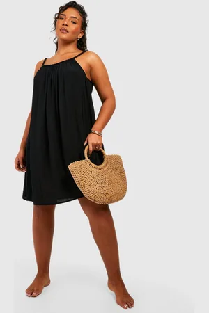 Boohoo Grande Taille,Robe De Plage Tressée Texturée