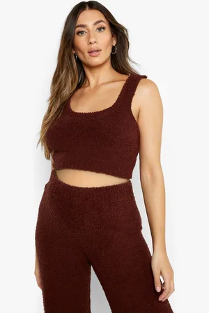 Boohoo Maternité,Crop Top En Maille Extra Douce