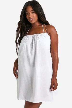 Boohoo Grande Taille,Robe Courte À Bretelles Et Perles