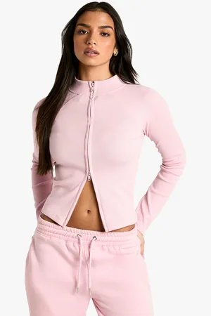 Boohoo Sweat Côtelé Zippé