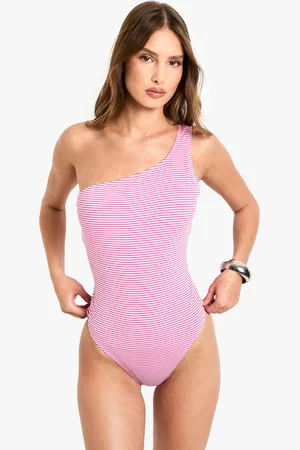 Boohoo Maillot De Bain Asymétrique À Rayures