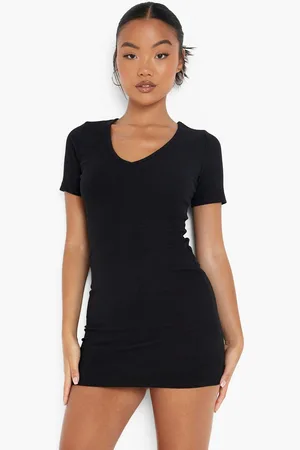 Boohoo "Petite",Robe Courte À Col En V