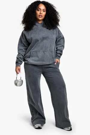 Boohoo Grande Taille,Jogging Large Délavé