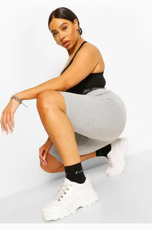 Boohoo Grande Taille,Short Cycliste Long Basique En Jersey