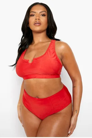 Boohoo Grande Taille,Bas De Maillot De Bain Taille Haute