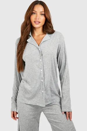 Boohoo "Tall",Chemise De Pyjama Côtelée Boutonnée
