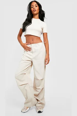 Boohoo "Tall",Pantalon Cargo À Taille Basse Élastiquée