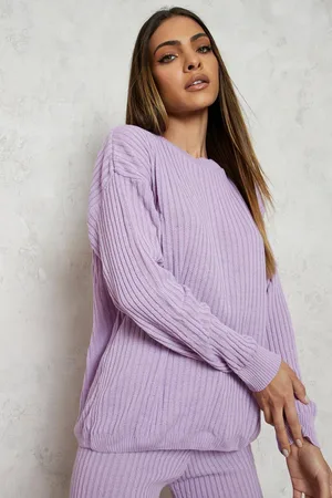 Boohoo Ensemble Confort En Maille Côtelée