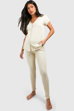 Boohoo Maternité,Ensemble De Grossesse Côtelé Avec T