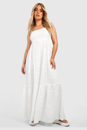 Boohoo Grande Taille,Robe Longue Texturée