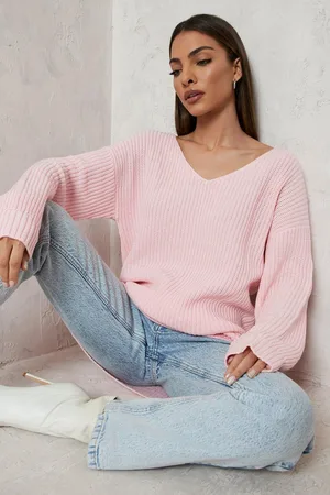 Boohoo Pull Oversize À Col V