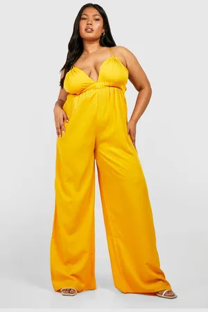 Boohoo Grande Taille,Combinaison Large À Volants