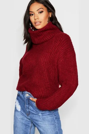 Boohoo Pull Oversize En Maille À Col Roulé