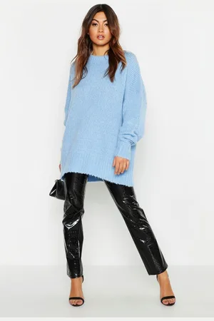 Boohoo Pull Boyfriend Oversize En Maille Côtelée