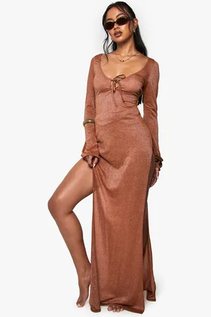 Boohoo Robe De Plage Premium Pailletée À Manches Longues
