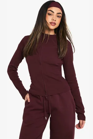 Boohoo Sweat Côtelé Zippé