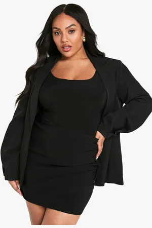 Boohoo Grande Taille,Jupe Portefeuille Froncée