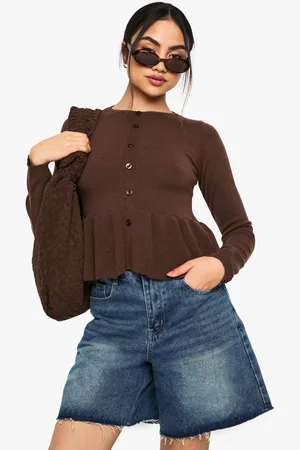 Boohoo Cardigan Cintré Boutonné En Maille