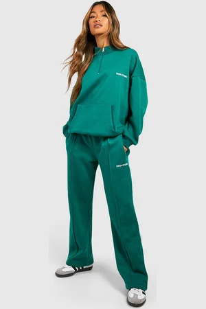 Boohoo Survêtement Avec Sweat À Col Zippé Et Slogan Dsgn Studio