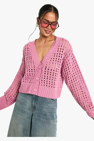 Boohoo Cardigan Boutonné En Crochet