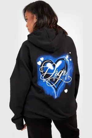 Boohoo Grande Taille,Sweat À Capuche À Slogan Graffiti