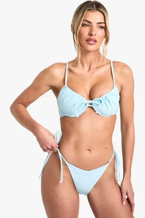 Boohoo Bas De Maillot Froncé Sur Le Côté