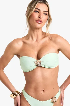 Boohoo Haut De Maillot Bandeau Fleuri
