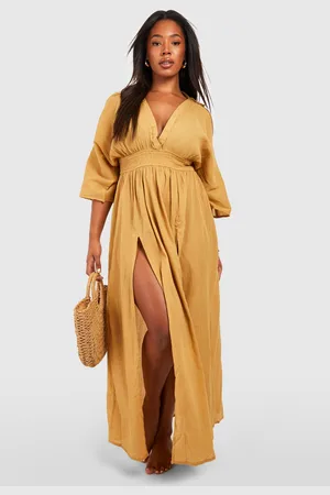 Boohoo Grande Taille,Robe De Plage Longue