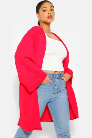 Boohoo Grande Taille,Manteau Ample À Manches Kimono