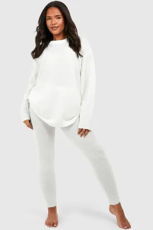 Boohoo Grande Taille,Ensemble Confort Avec Pull À Col Ras