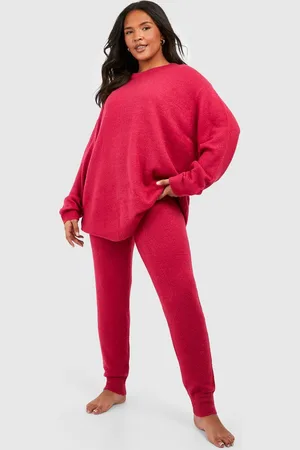 Boohoo Grande Taille,Ensemble Confort Avec Pull À Col Ras
