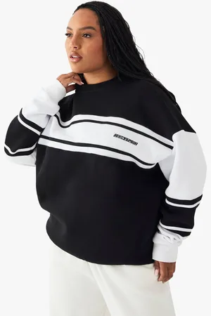 Boohoo Grande Taille,Sweat Color Block À Slogan Dsgn Studio