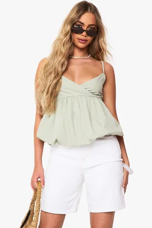 Boohoo Caraco Bouffant En Popeline