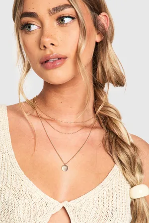 Boohoo Lot De 3 Paires De Pendentifs Dorés