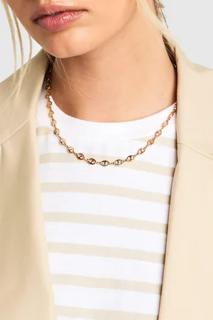 Boohoo Collier Doré À Détail Contrastant