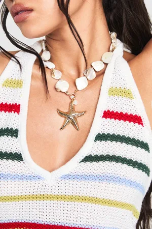 Boohoo Collier À Pendentif Coquillages Et Étoiles