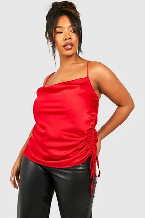 Boohoo Grande Taille,Caraco Satiné Froncé