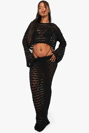Boohoo Jupe Longue De Plage En Crochet