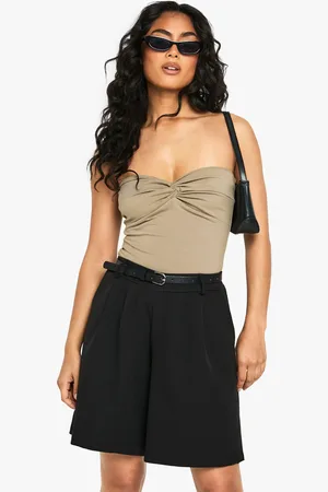 Boohoo Short Bermuda Plissé Tissé