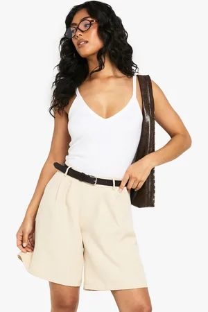 Boohoo Short Bermuda Plissé Tissé
