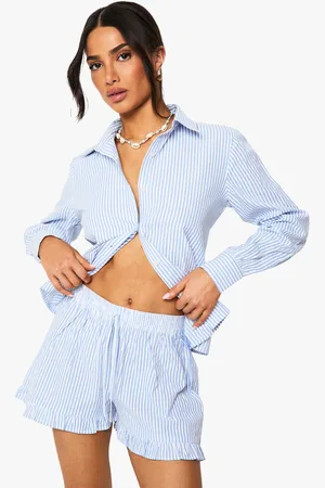 Boohoo "Petite",Short De Plage À Rayures