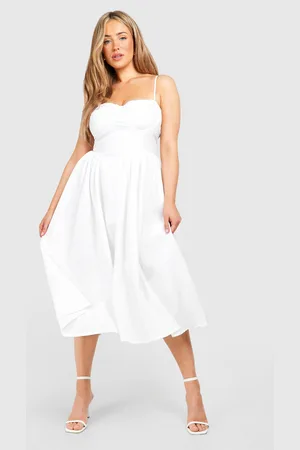 Boohoo Grande Taille,Robe Champêtre Mi