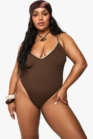 Boohoo Grande Taille,Maillot De Bain À Coutures Contrastantes