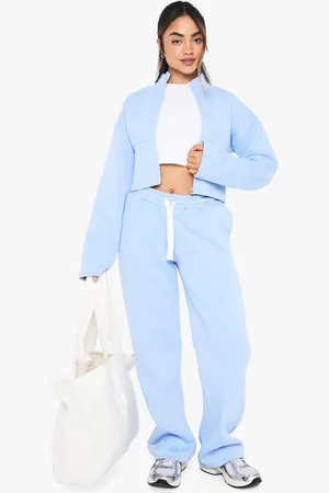 Boohoo Survêtement Froncé Avec Sweat À Capuche Et Jogging Droit